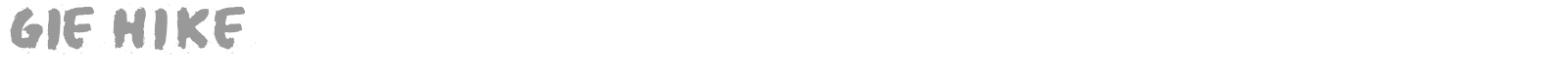 Gie Hike font preview